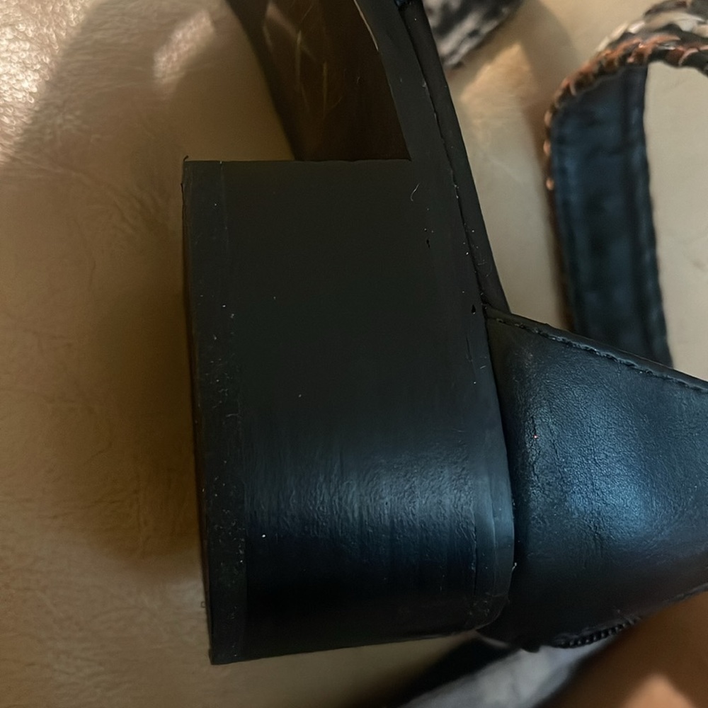 Torrid Black and Brown Gladiator Sandals - Picture 3 of 4